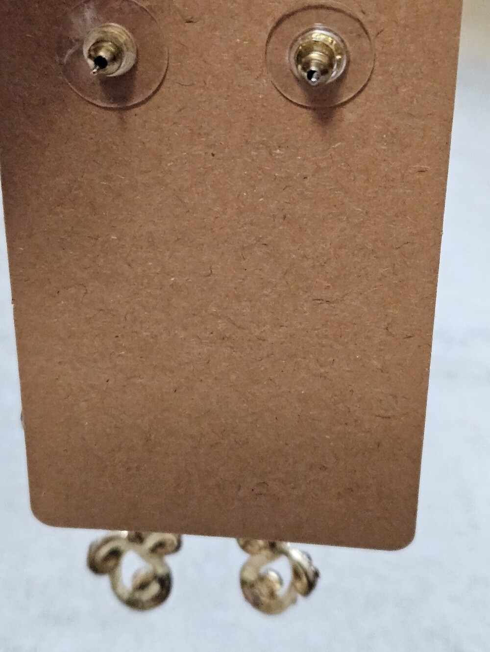 Gold-Tone Brown Crystal Chandelier Earrings - Picture 5 of 5